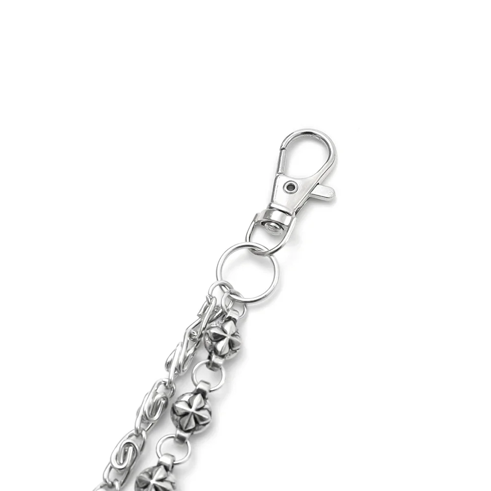 A Harajuku Style Street Hip-Hop Jeans Chain with Personalized Punk Style Double-Layer Waist Chain for Men and Women Accessories