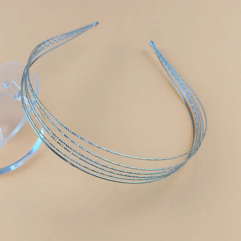 New Thin Gold Color Headbands Women Multilayer Alloy Hair Hoop Double Root Metal Hair Bands Hair Accessories Smooth Head Hoop