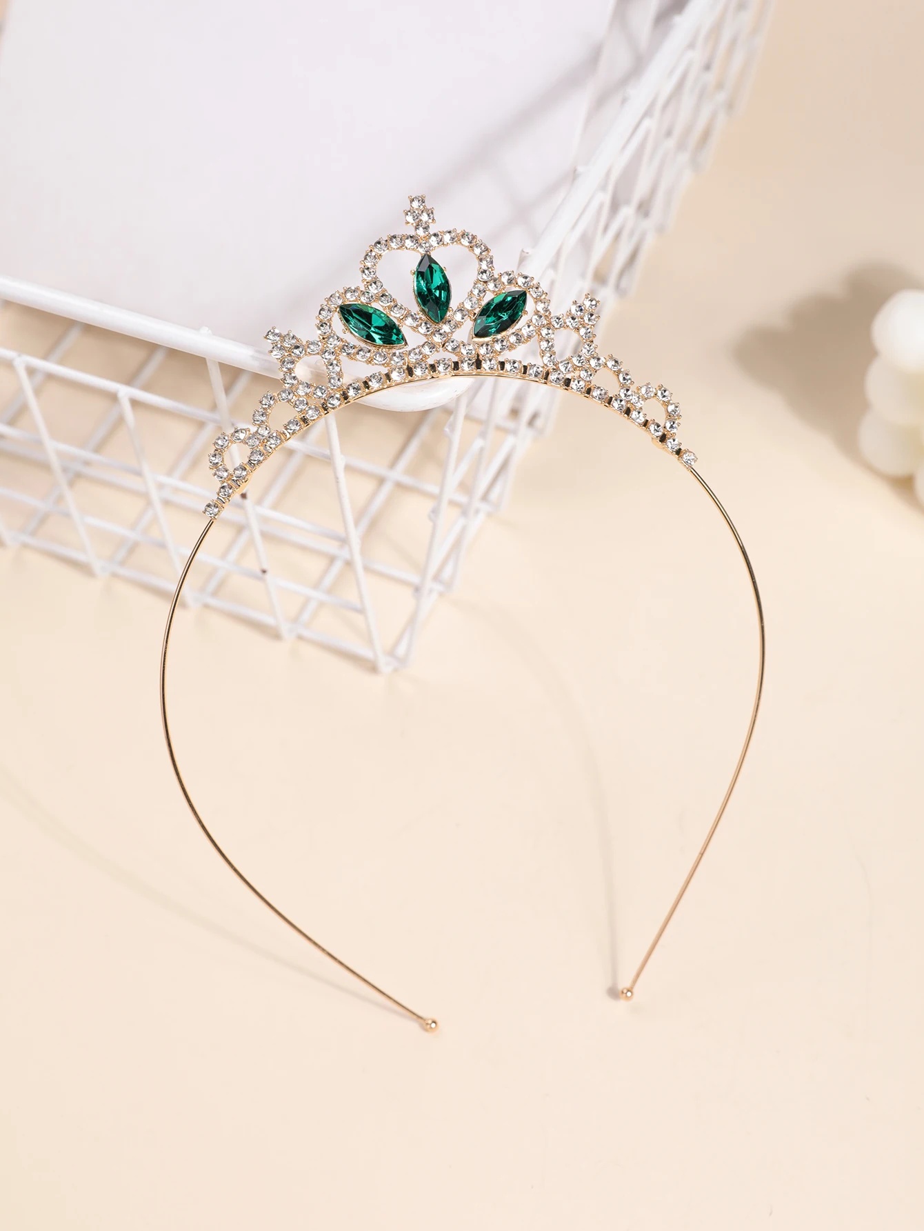 Crown Headdress Children Princess Frozen Girl Rhinestone Crown Hairband Girl Aisha Headband Hair Accessories