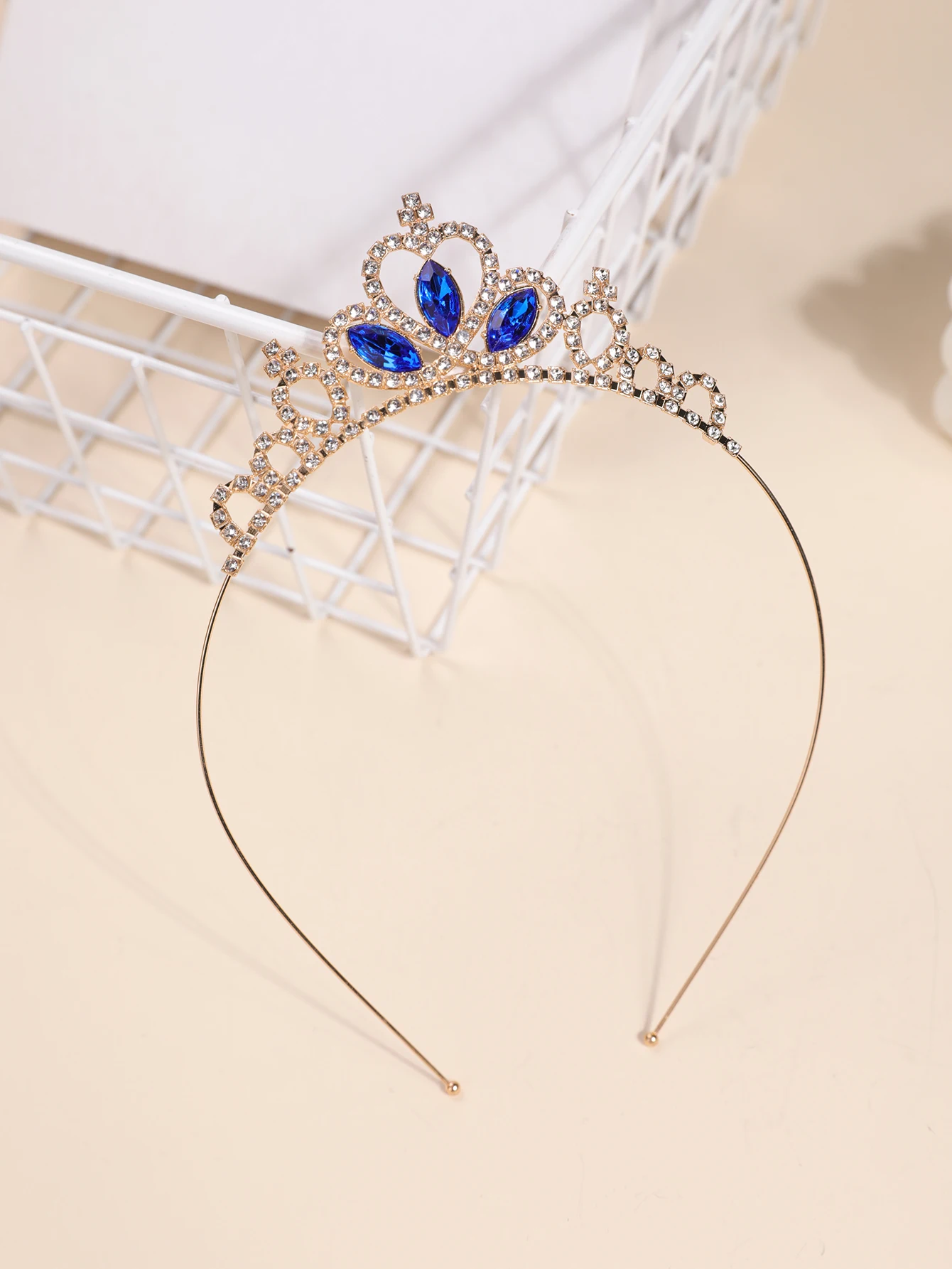 Crown Headdress Children Princess Frozen Girl Rhinestone Crown Hairband Girl Aisha Headband Hair Accessories