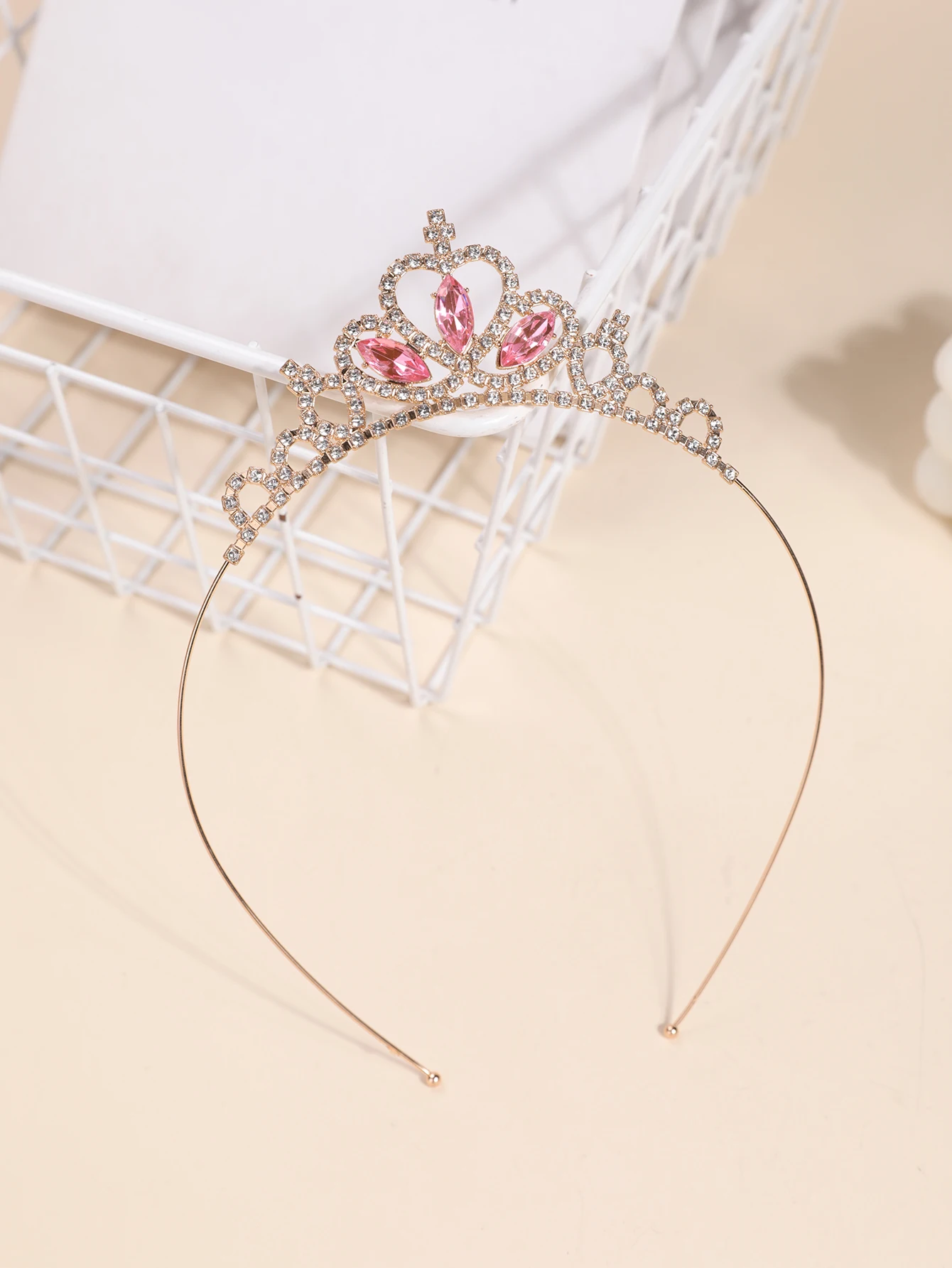 Crown Headdress Children Princess Frozen Girl Rhinestone Crown Hairband Girl Aisha Headband Hair Accessories