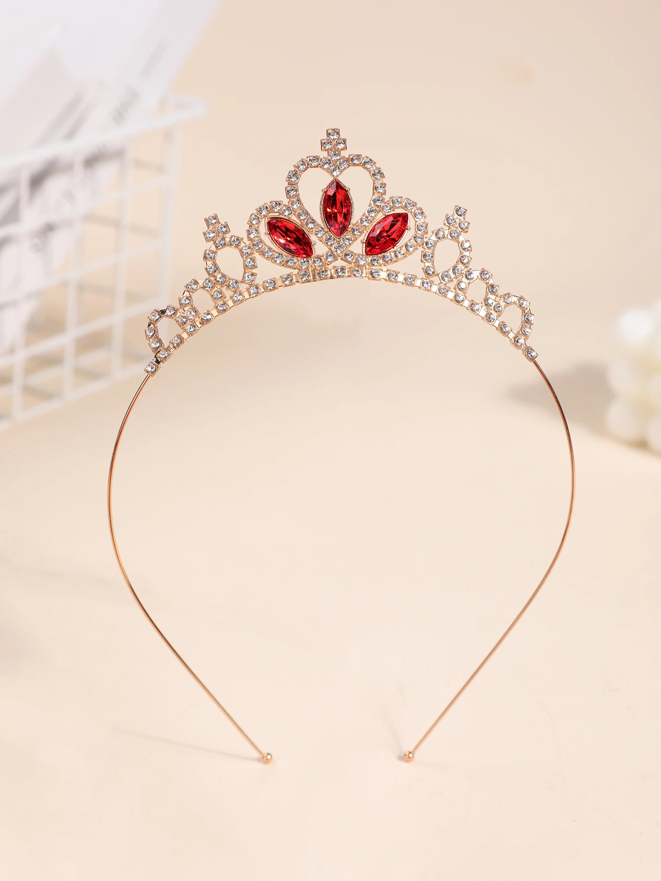 Crown Headdress Children Princess Frozen Girl Rhinestone Crown Hairband Girl Aisha Headband Hair Accessories