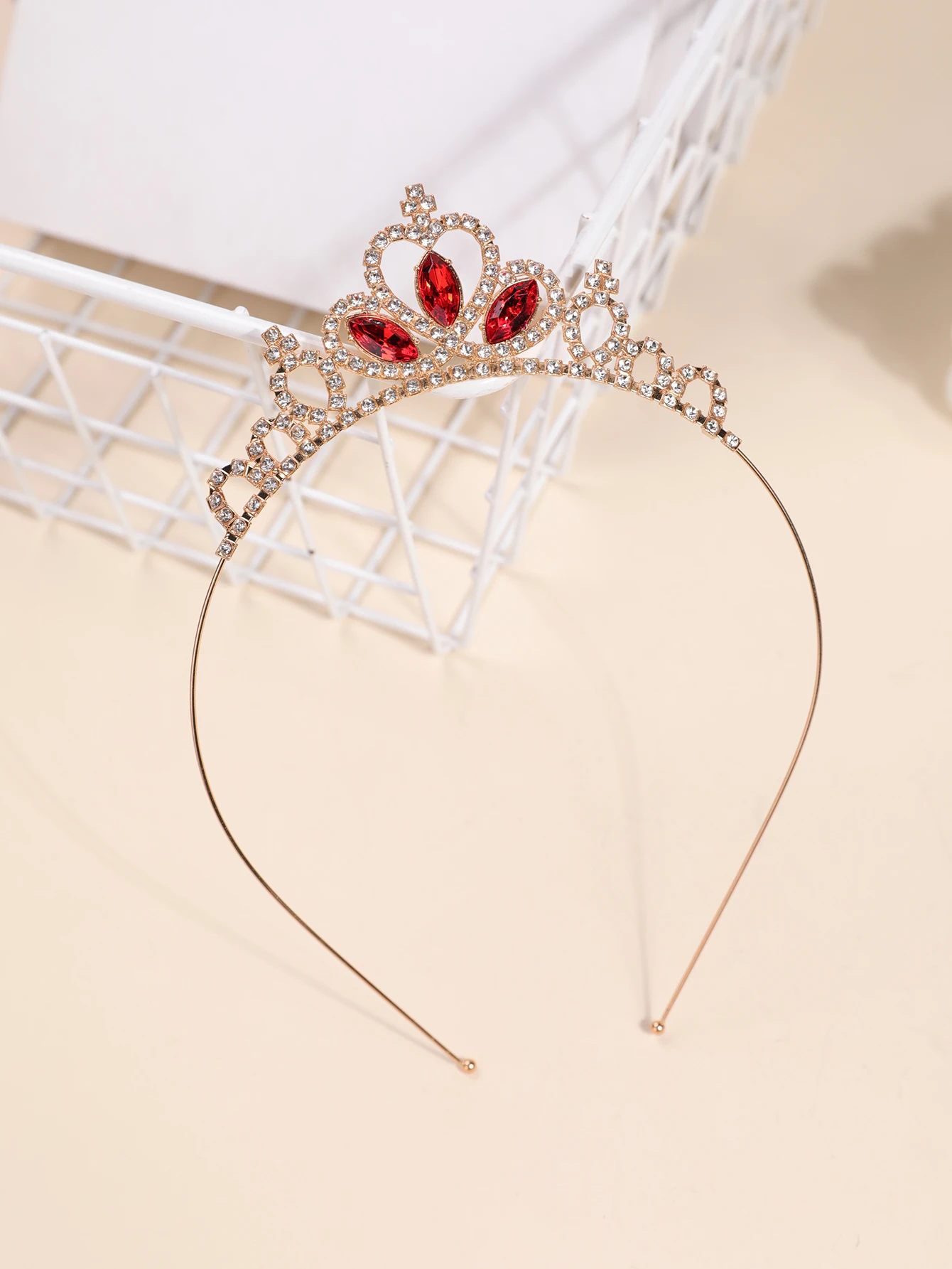 Crown Headdress Children Princess Frozen Girl Rhinestone Crown Hairband Girl Aisha Headband Hair Accessories