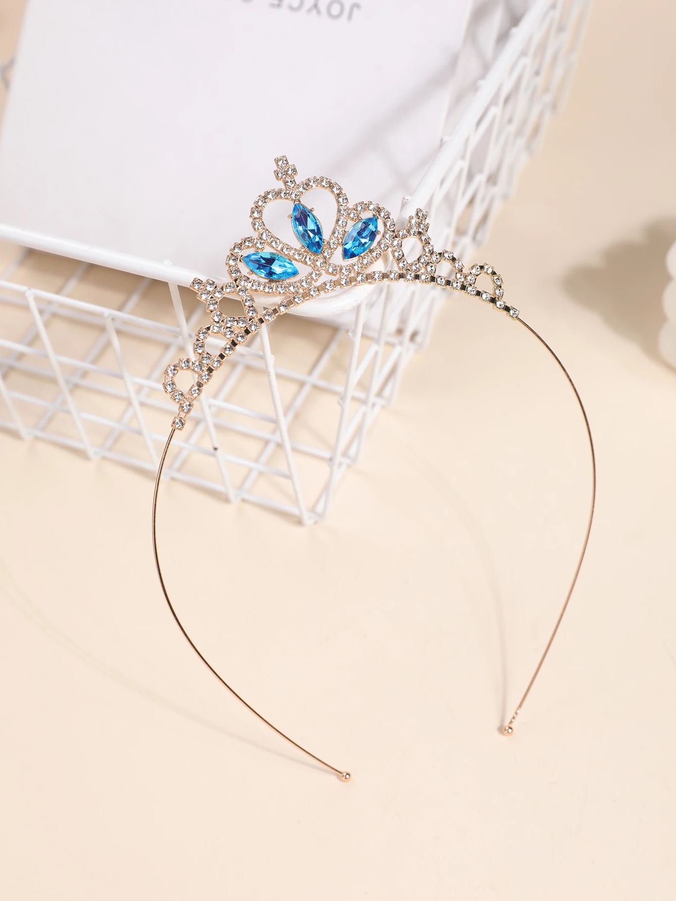 Crown Headdress Children Princess Frozen Girl Rhinestone Crown Hairband Girl Aisha Headband Hair Accessories
