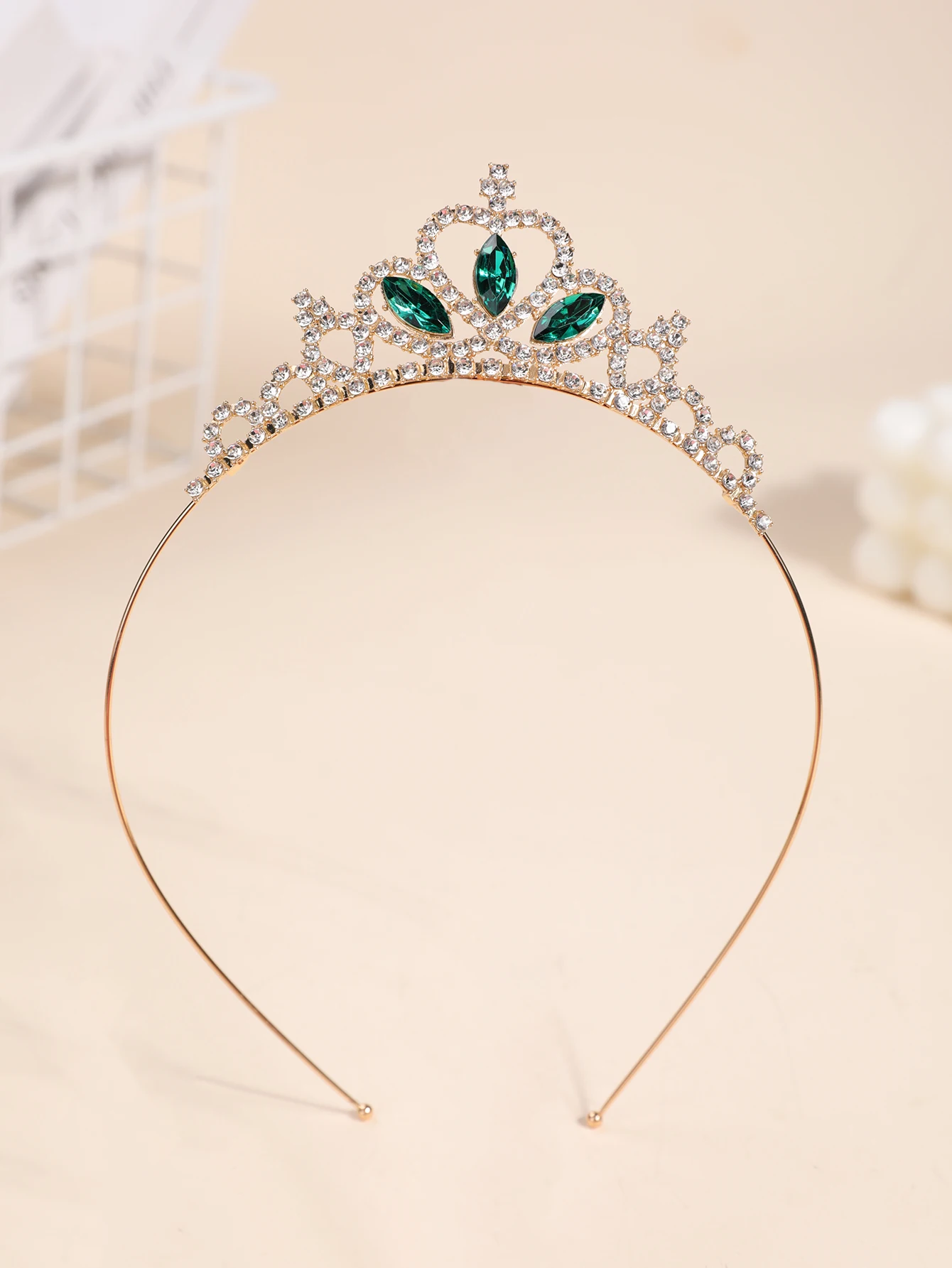 Crown Headdress Children Princess Frozen Girl Rhinestone Crown Hairband Girl Aisha Headband Hair Accessories