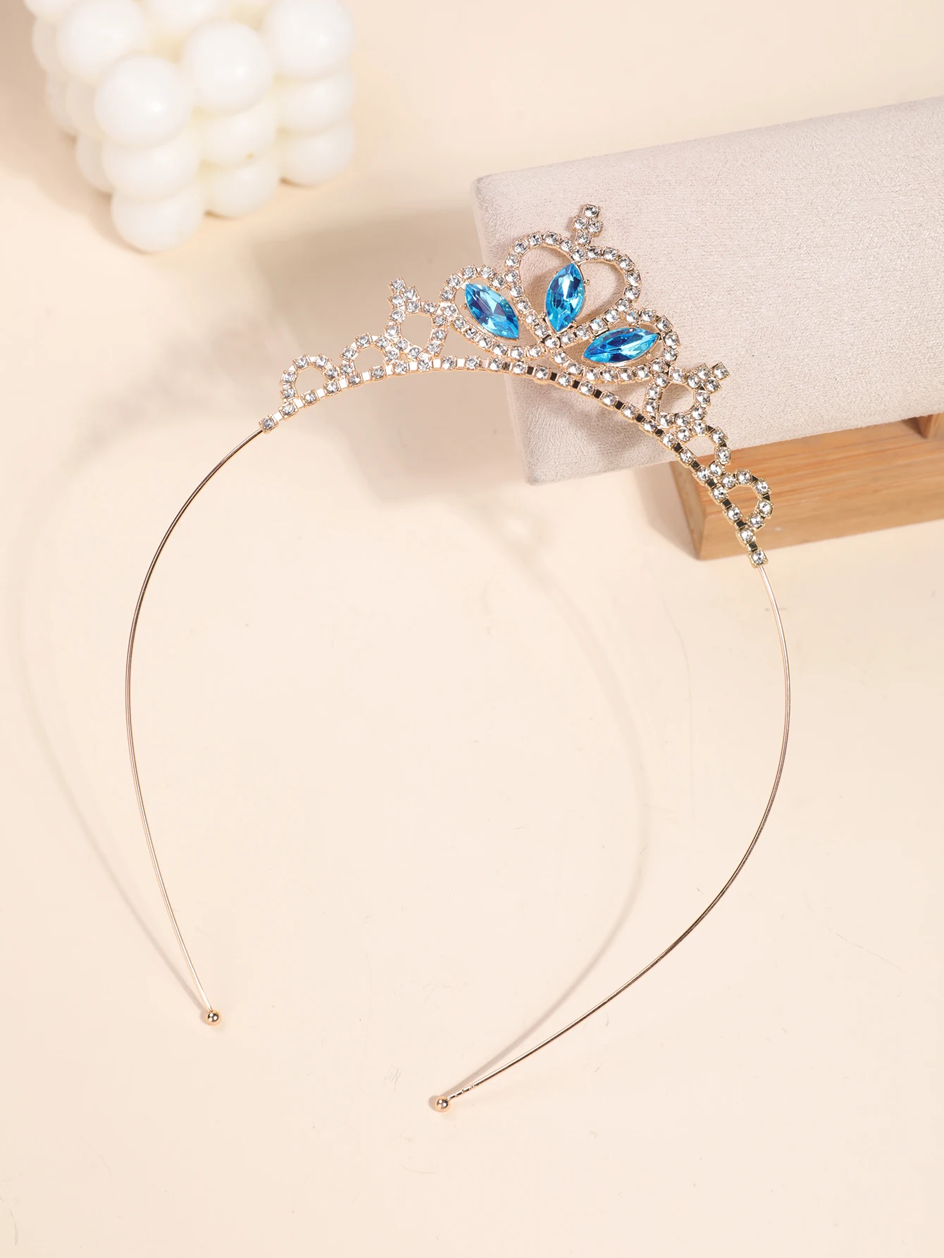 Crown Headdress Children Princess Frozen Girl Rhinestone Crown Hairband Girl Aisha Headband Hair Accessories