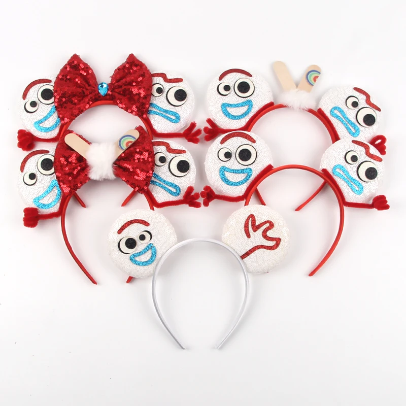 Disney Cruella Ears Headbands Kids Anime 101 Dalmatians Hair Accessories Women Cosplay Cruella De Vil Hairband For Girl Festival