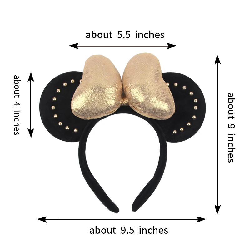 Big Hot Sales Women Fashion Ears Headband For Girl Women 5''Polka Big Bow Hairband Festival Party Travel DIY Hair Accessories