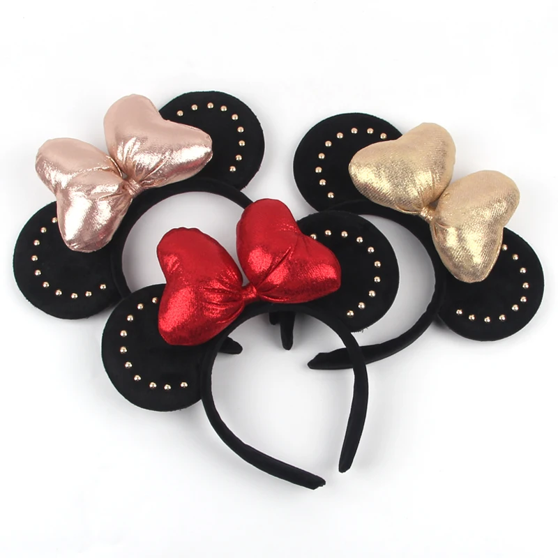 Big Hot Sales Women Fashion Ears Headband For Girl Women 5''Polka Big Bow Hairband Festival Party Travel DIY Hair Accessories