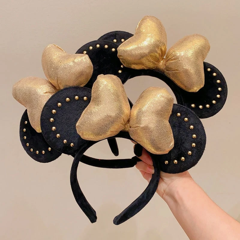 Big Hot Sales Women Fashion Ears Headband For Girl Women 5''Polka Big Bow Hairband Festival Party Travel DIY Hair Accessories