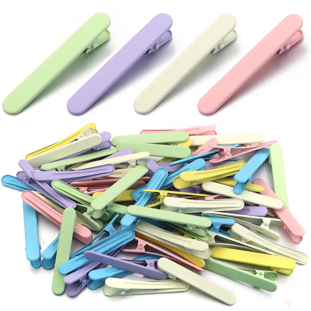 20 PCS Hair Clips for Styling Sectioning, 6 CM Matte Alligator Hair Clips Hair Barrettes No Crease Metal Hair Clip