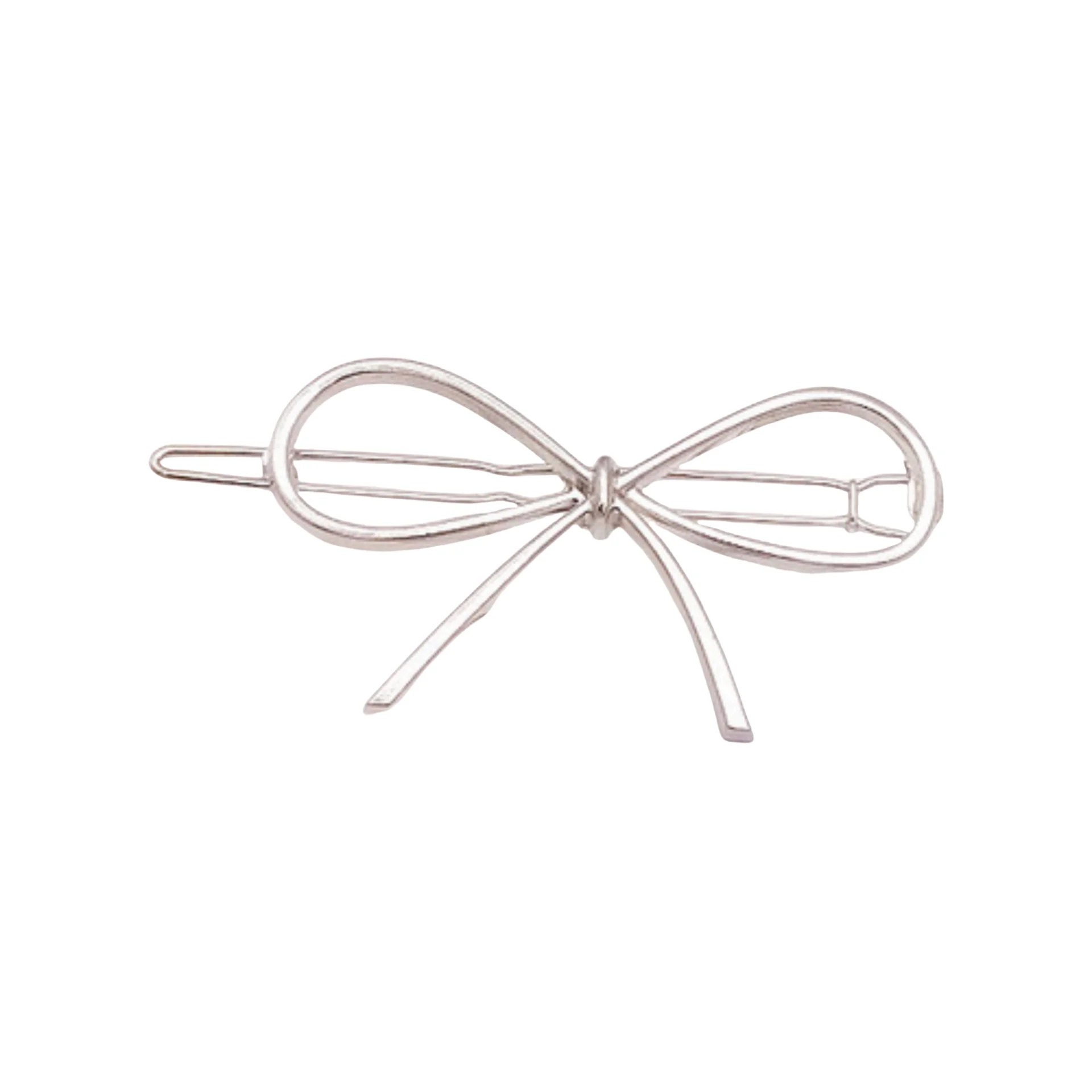 2pcs Bow Hair Clips for Women, Metal Alloy Hair Accessories, Cute Butterfly Knot Design, Stylish Hairpins for Daily & Party Use