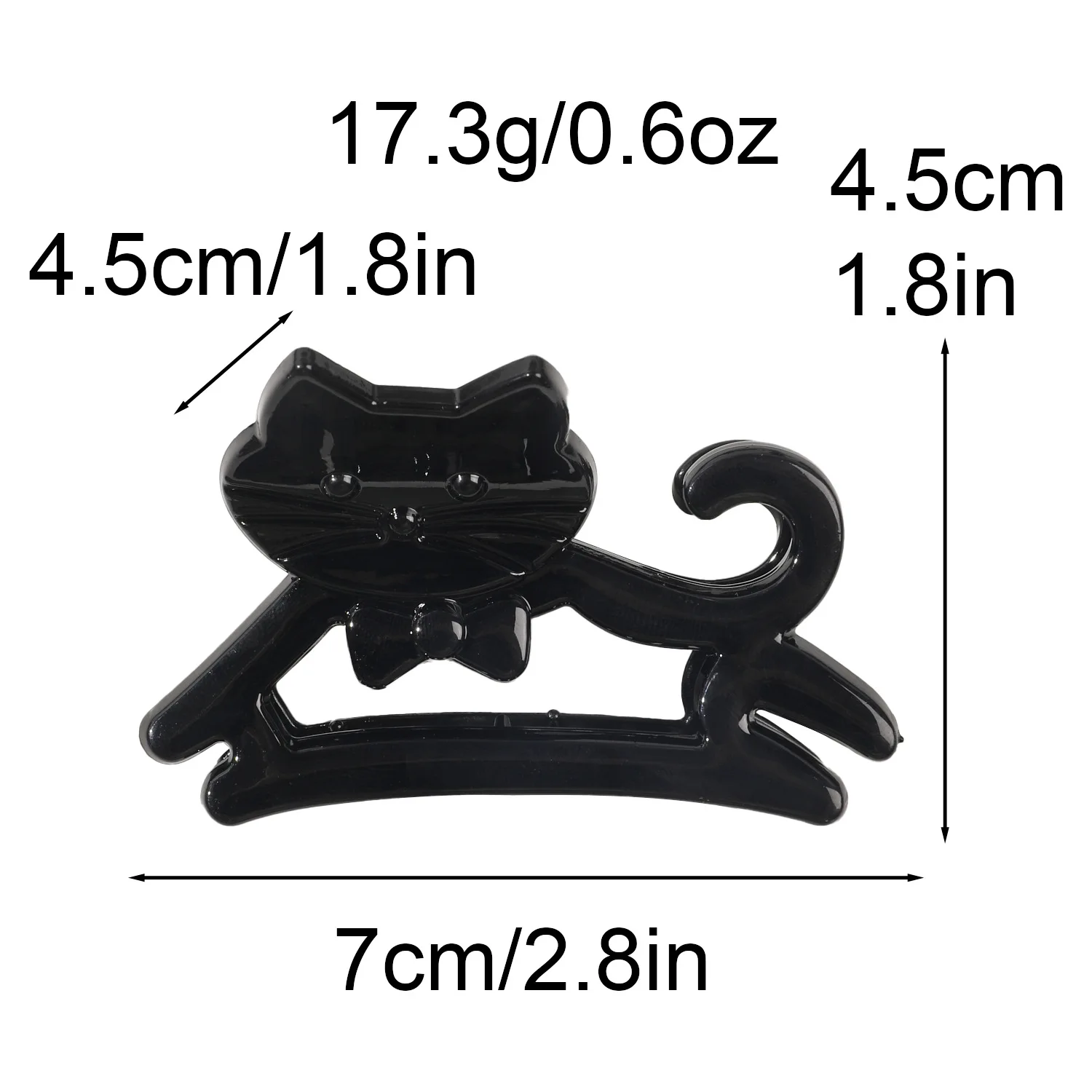 Korean Cute Cartoon Cat Acrylic Hair Claw Crab Hair Clip Shark Cat Barrettes Hairpin Headwear for Women Girl Hair Accessories
