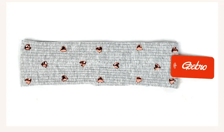 Women Colorful Heart Ribbed Headbands HairBands Casual Elastic Headwear Hair Accessories Ladies Girls Head Wraps Gift