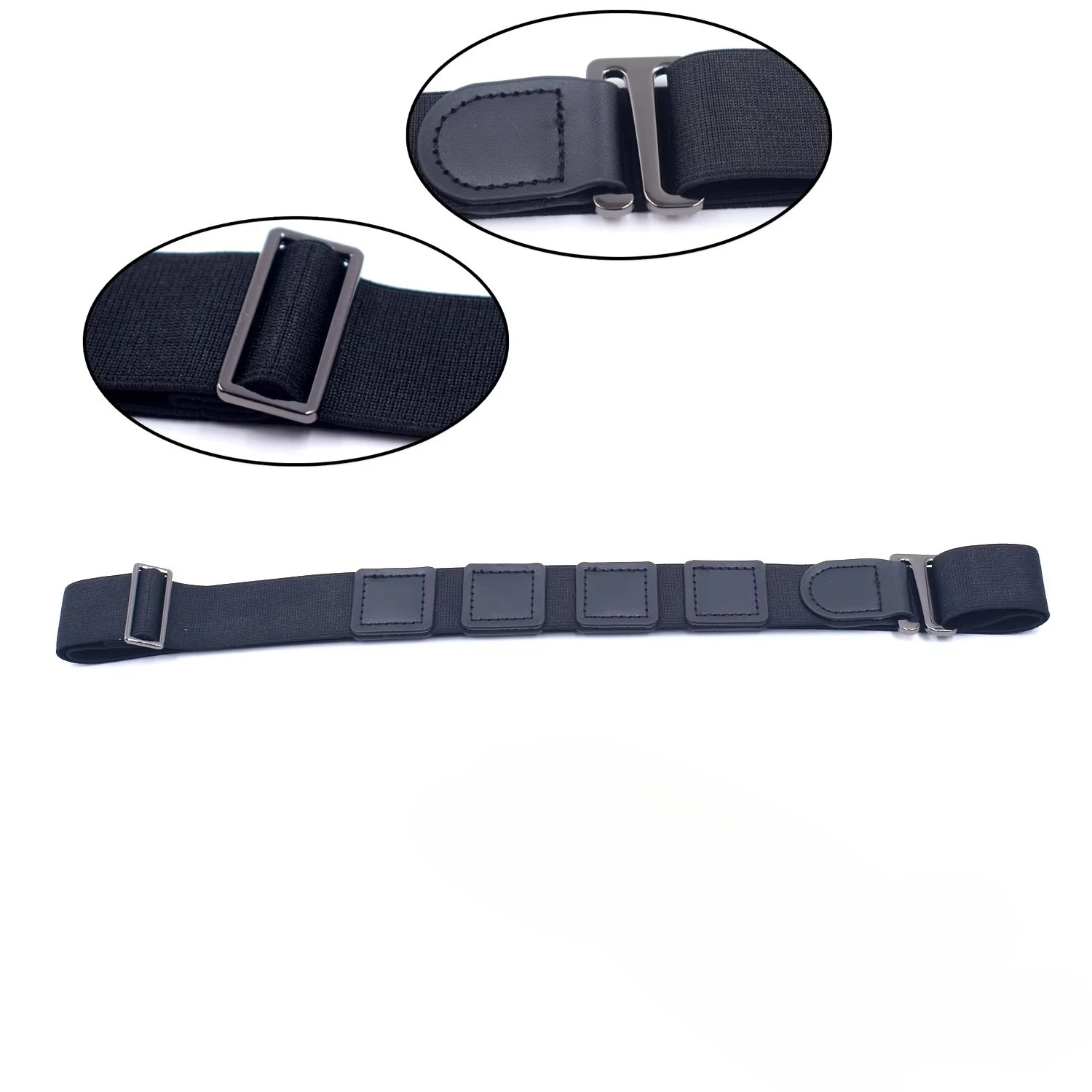 Shirt Stay Belt Lock Belt for Men Women Keep Shirt Tucked In Adjustable Elastic Non-slip Wrinkle-Proof Shirt Holder Strap