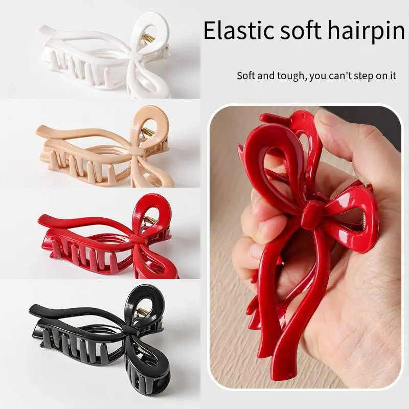Soft silicone shark clips are safe and advanced. Butterfly clips are shatterproof and unbreakable hair accessories.