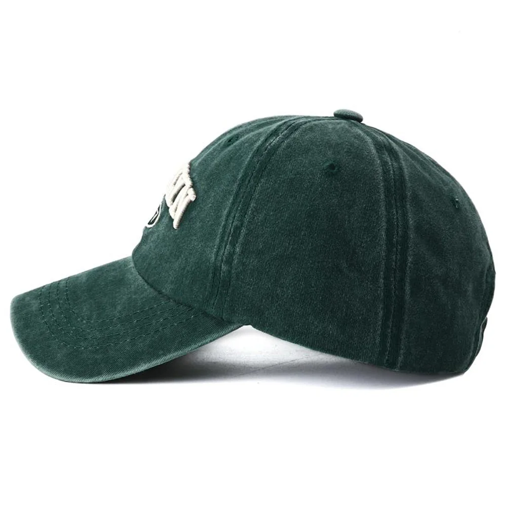 2025 High Quality Brooklyn Embroidery Snapback Hat for Men Vintage Black Green Washed Baseball Caps for Women Gorras Hombre