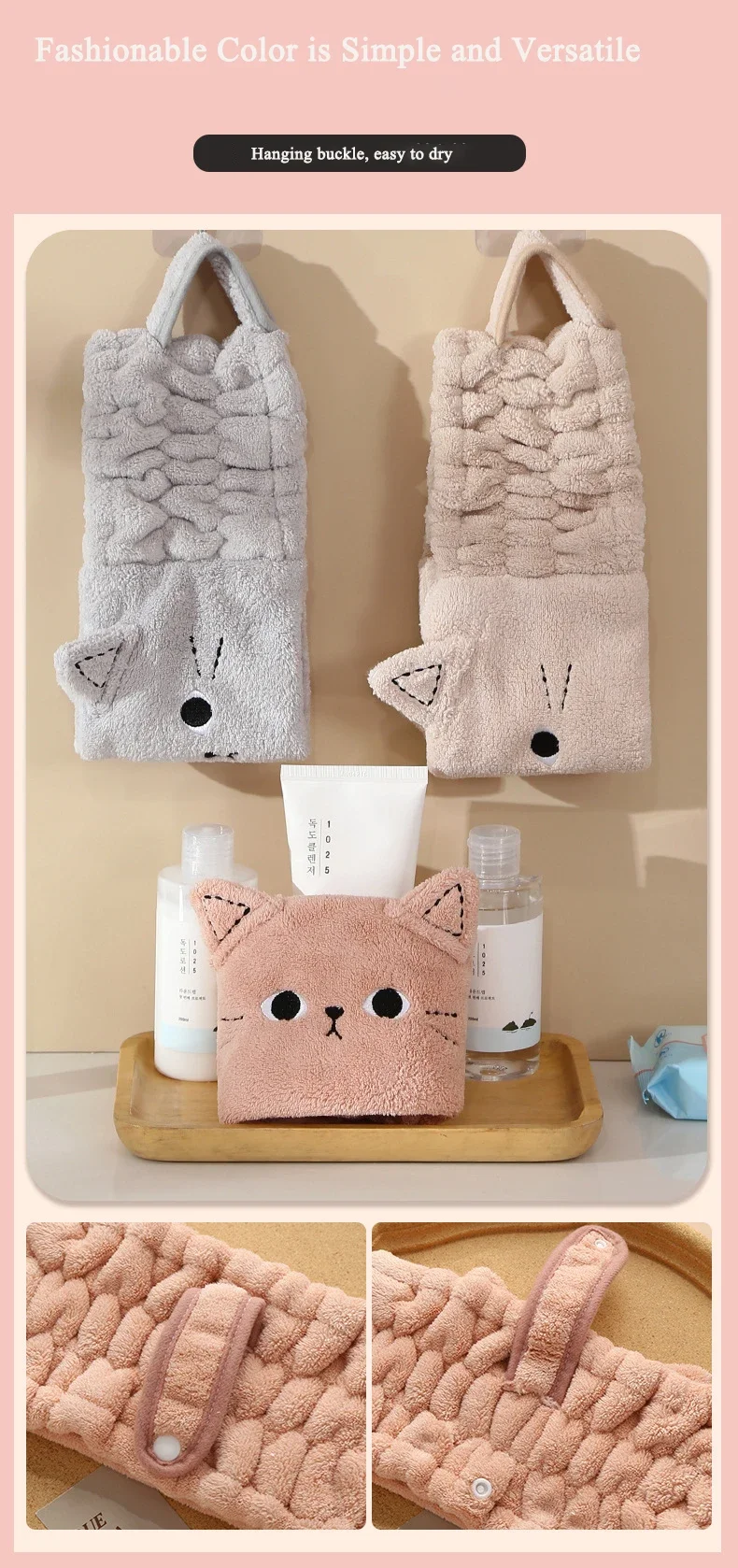 Cat Coral Fleece Head Bands for Women Cute Soft Hair Bows Headband Hairbands Wash Face Make Up Turbans Bandage Girls Accessories