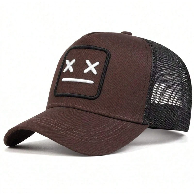 1piece Unisex XX Embroidery Baseball Net Caps Hip Hop Cap Spring and Summer Outdoor Adjustable Casual Hats Sunscreen Hat