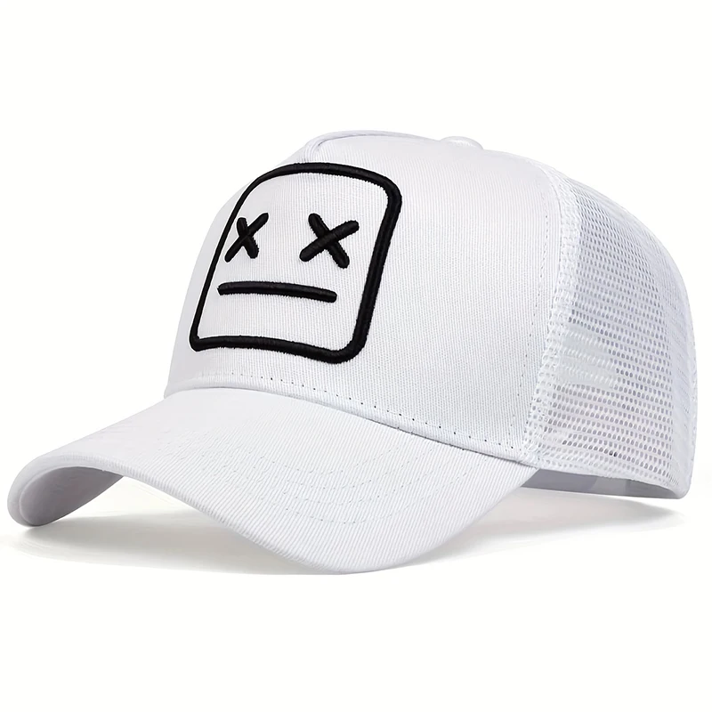1piece Unisex XX Embroidery Baseball Net Caps Hip Hop Cap Spring and Summer Outdoor Adjustable Casual Hats Sunscreen Hat