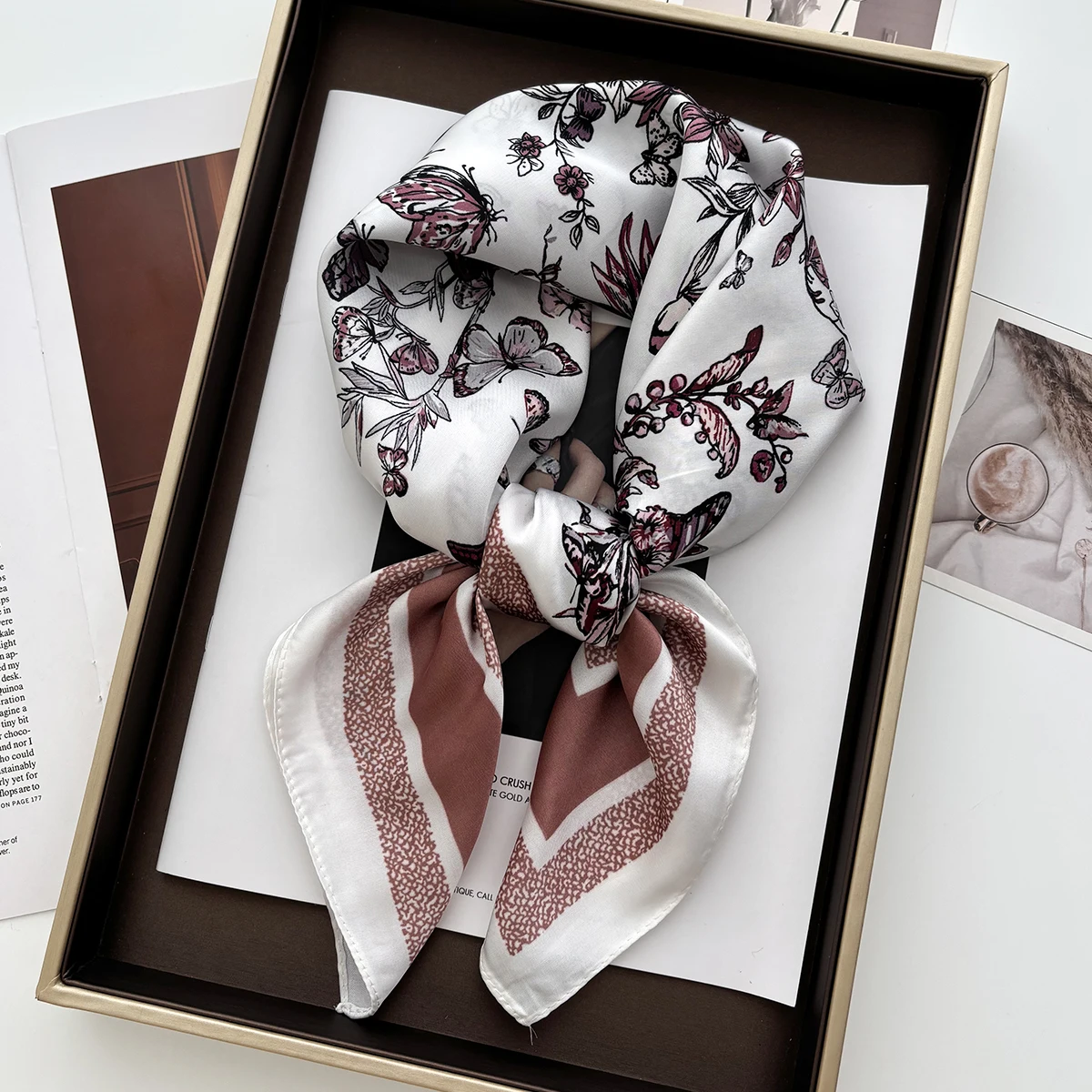 1pc 70*70cm Square Scarf Women Luxury Bandana Head Fashion Lady Hair Shawl Wrap Spring Summer Female Neckerchief Hijab