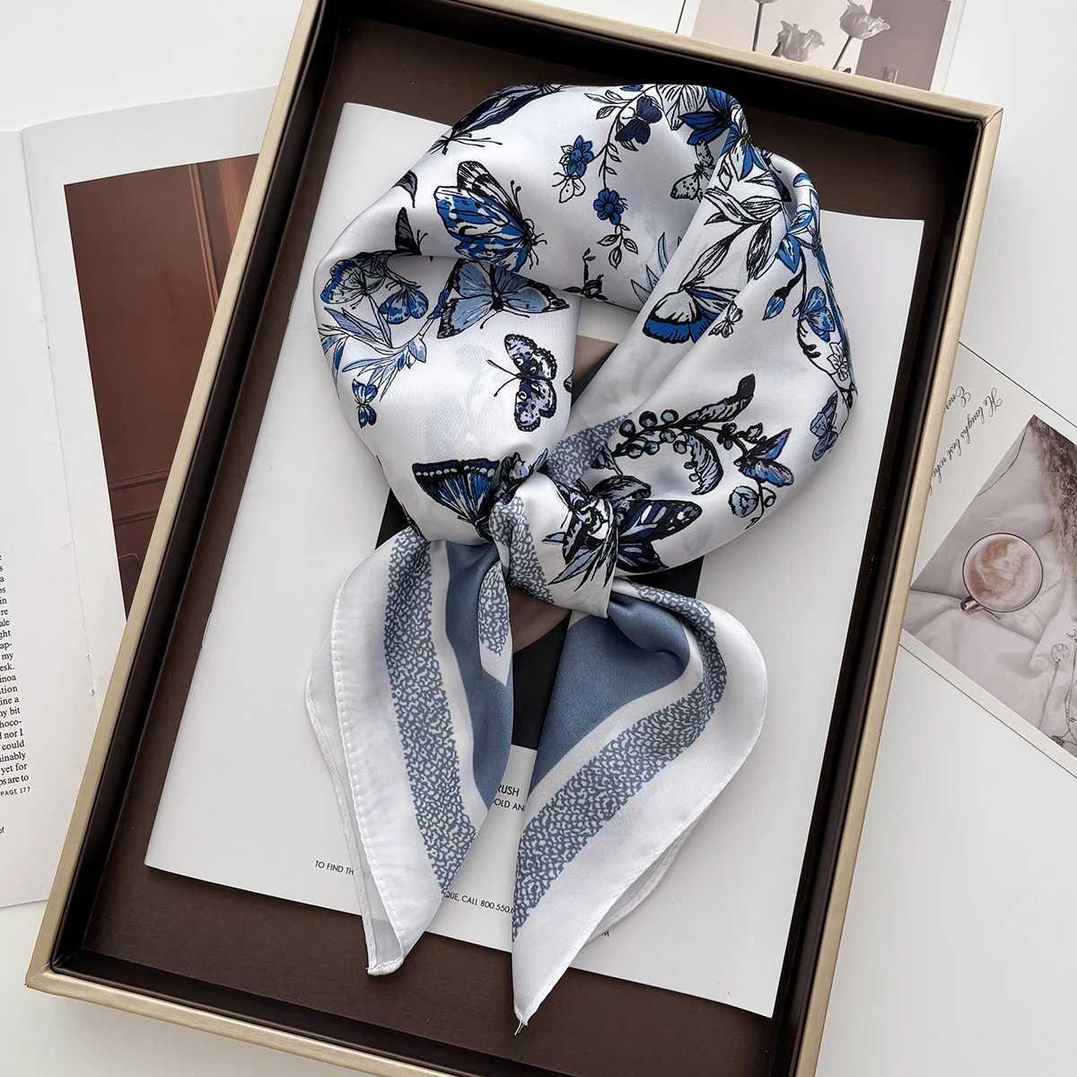 1pc 70*70cm Square Scarf Women Luxury Bandana Head Fashion Lady Hair Shawl Wrap Spring Summer Female Neckerchief Hijab