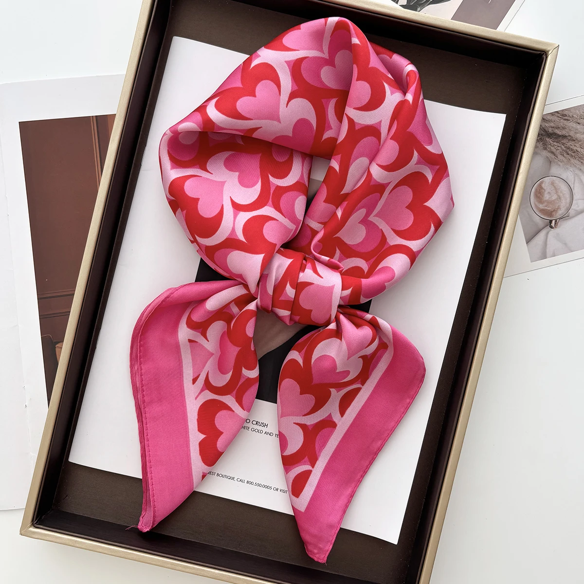 1pc 70*70cm Square Scarf Women Luxury Bandana Head Fashion Lady Hair Shawl Wrap Spring Summer Female Neckerchief Hijab