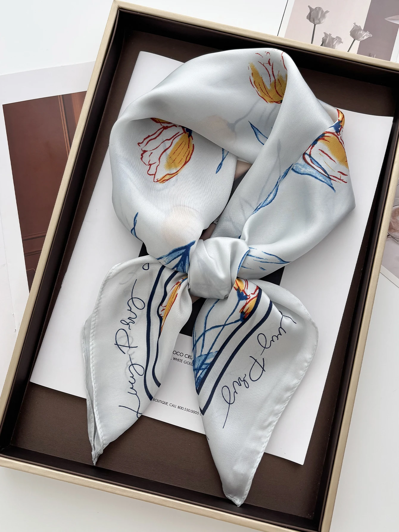 1pc 70*70cm Square Scarf Women Luxury Bandana Head Fashion Lady Hair Shawl Wrap Spring Summer Female Neckerchief Hijab
