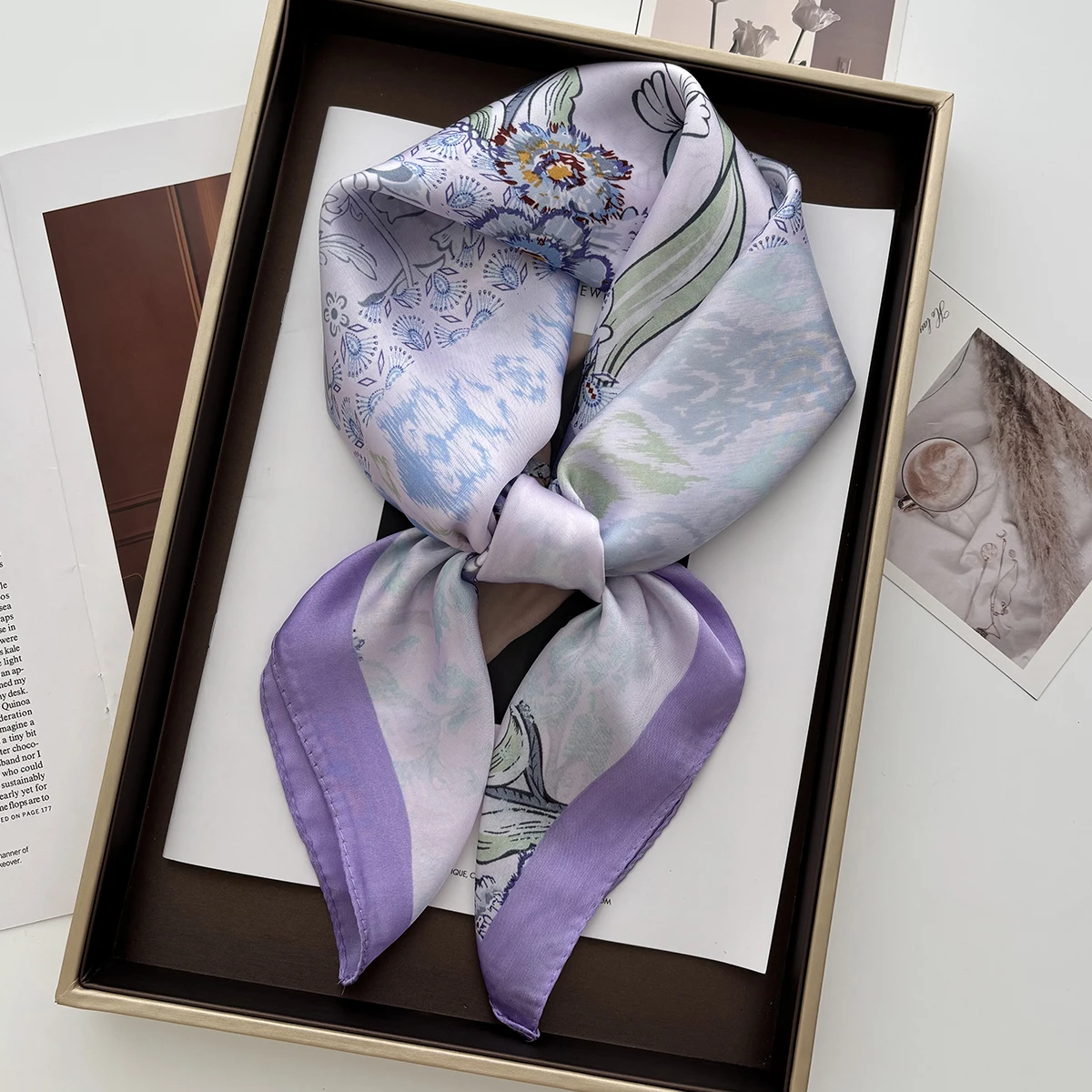 1pc 70*70cm Square Scarf Women Luxury Bandana Head Fashion Lady Hair Shawl Wrap Spring Summer Female Neckerchief Hijab