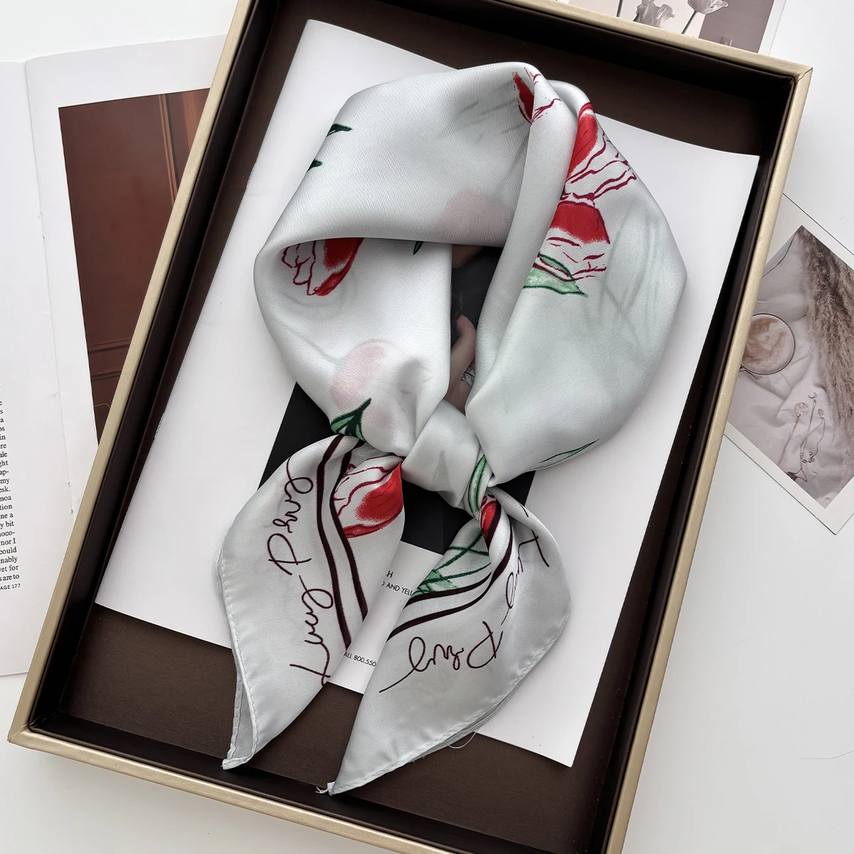 1pc 70*70cm Square Scarf Women Luxury Bandana Head Fashion Lady Hair Shawl Wrap Spring Summer Female Neckerchief Hijab