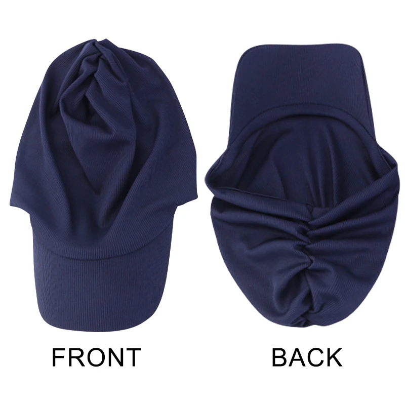 Fashion Solid Colour Baseball Headscarf Scarf Caps Sun Hats for Women t Summer Soft Breathable Headscarf Caps