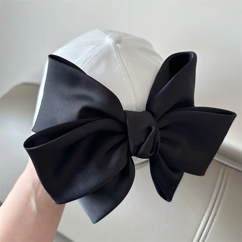 Lovely Big BowKnot Baseball Cap Versatile Girl's Streetwear Bowknot Hat Adjustable Cotton Snapback Casual Sun Hat Visors Hat