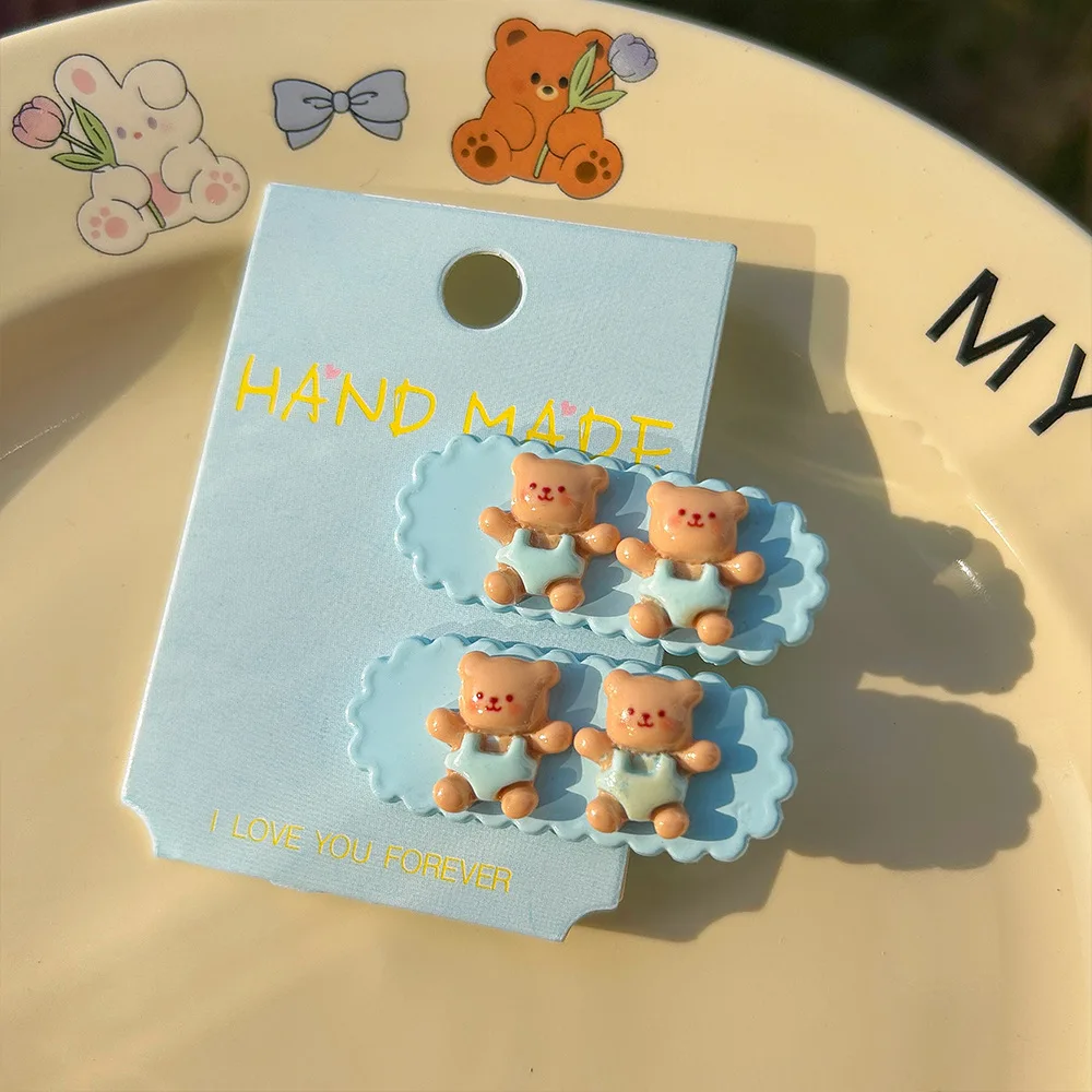 Sweet Cloud Butterfly Bow Hair Clips for Women Girls, Cute Heart Shaped Bear Hair Pins, Cute Girly Hair Accessories