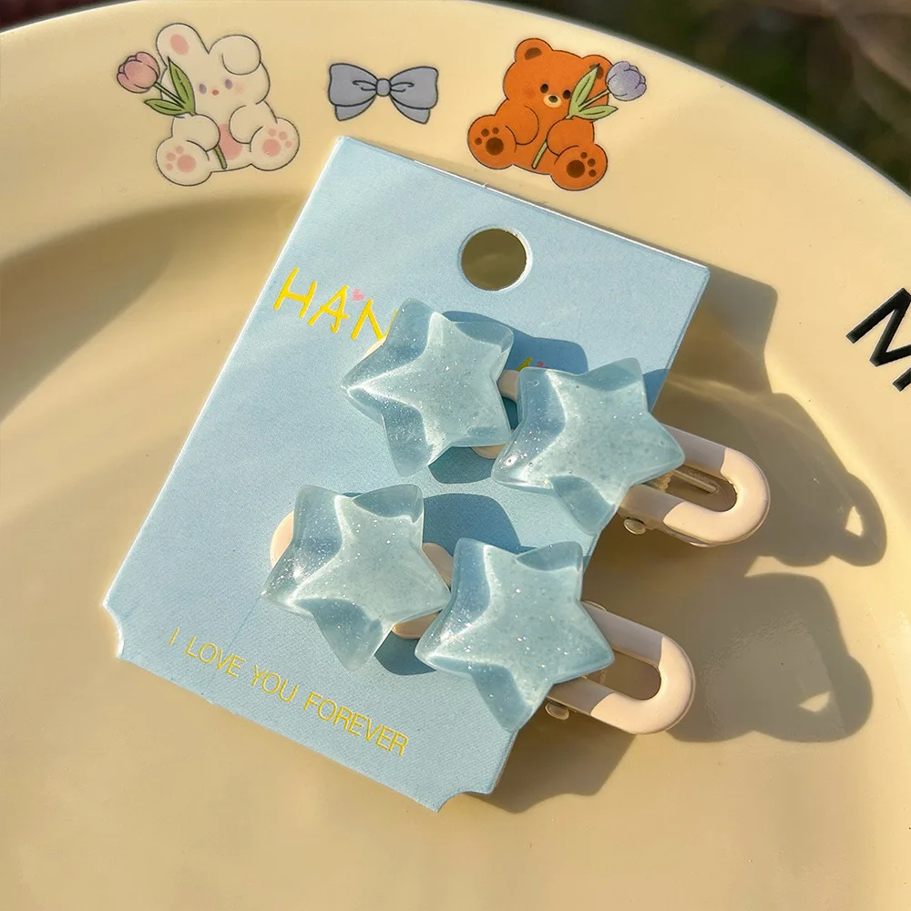 Sweet Cloud Butterfly Bow Hair Clips for Women Girls, Cute Heart Shaped Bear Hair Pins, Cute Girly Hair Accessories