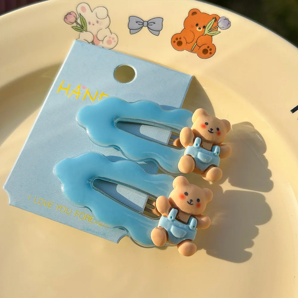 Sweet Cloud Butterfly Bow Hair Clips for Women Girls, Cute Heart Shaped Bear Hair Pins, Cute Girly Hair Accessories