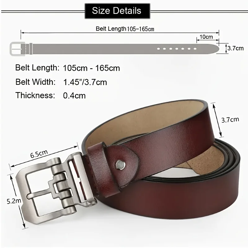 New Large Size 110-165cm Men's Faux Leather Belts Adjustable Leisure Formal Waistband for Jeans Pants Perfect Father's Day Gifts