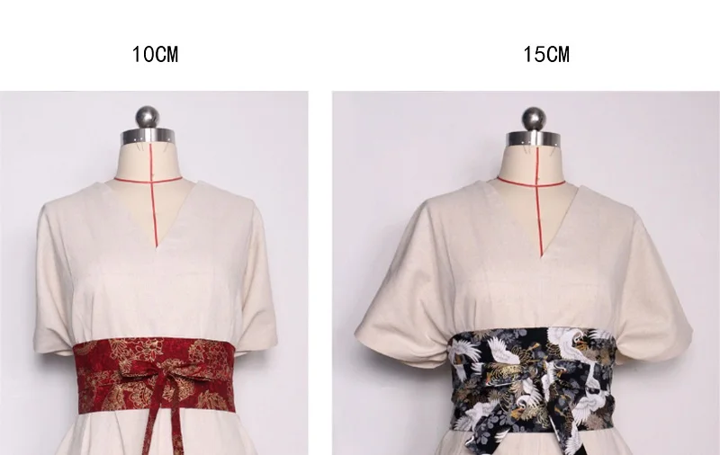 Traditional Chinese Girdle Hanfu Belt Retro Japanese Style Corset Waist Obi Dress Waistband Sash Straps Kimono Belt Accessories