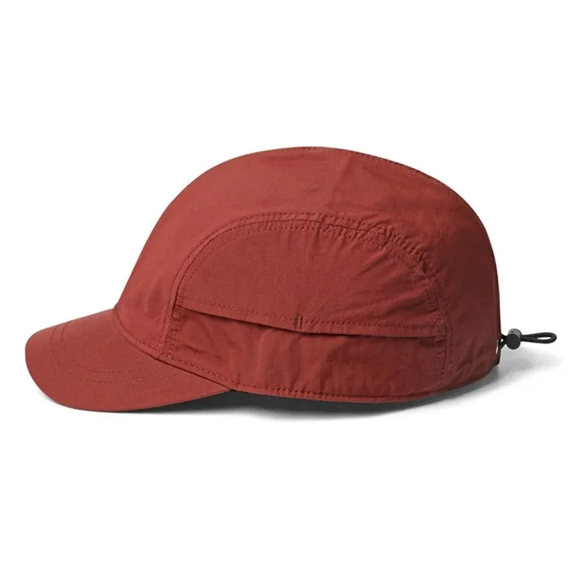 2026 Short-Brimmed Solid Color Baseball Cap Lightweight Quick-Dry Polyester Adjustable Buckle Closure Sun Protection Breathable
