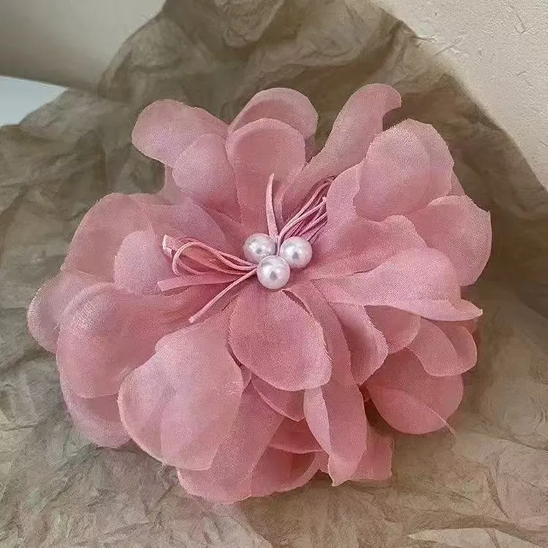 Elegant Large Size Cloud-like Flower Hairpin for Women Oversized Fairy-tale Hair Grips for Updo Styling Sophisticated Sensation