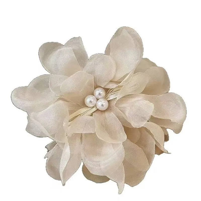 Elegant Large Size Cloud-like Flower Hairpin for Women Oversized Fairy-tale Hair Grips for Updo Styling Sophisticated Sensation