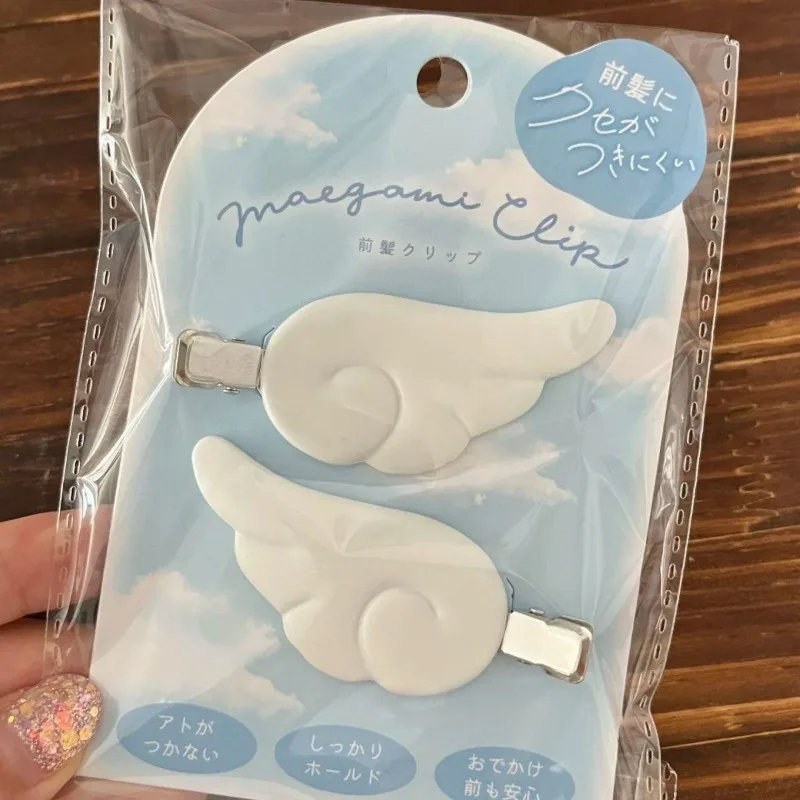 2pcs Y2K Harajuku Angel Wing Hair Clips Kawaii Sweet Girls Hairpins Barrettes Headwear Ornaments Fashion Jewlery Accessories