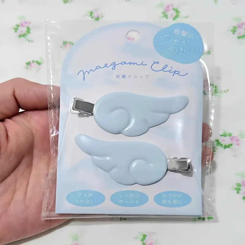 2pcs Y2K Harajuku Angel Wing Hair Clips Kawaii Sweet Girls Hairpins Barrettes Headwear Ornaments Fashion Jewlery Accessories