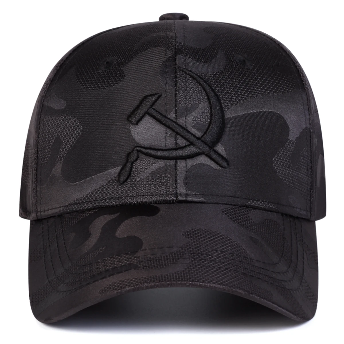 Unisex Hammer and Sickle Embroidery Baseball Caps Spring Autumn Outdoor Adjustable Casual Hats Sunscreen Hat Sports Cap