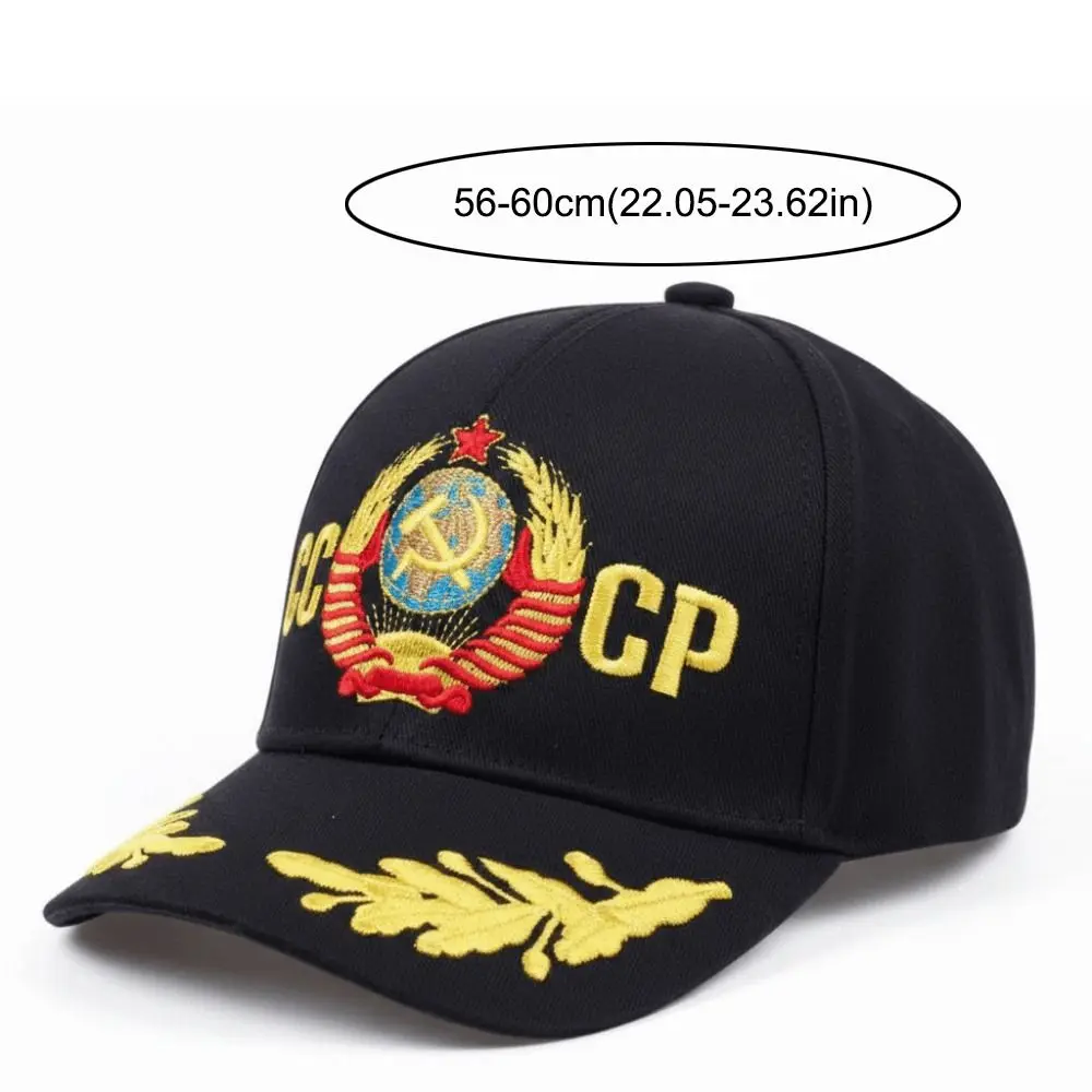 Russian National Emblem CCCP USSR Embroidered Baseball Cap Cotton Adjustable Baseball Hats Snapback Caps For Man Women Unisex