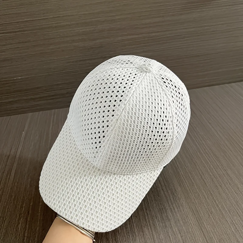 New Outdoor Casual Mesh Baseball Cap Simple Thin Breathable Summer Sun Hat for Women Men