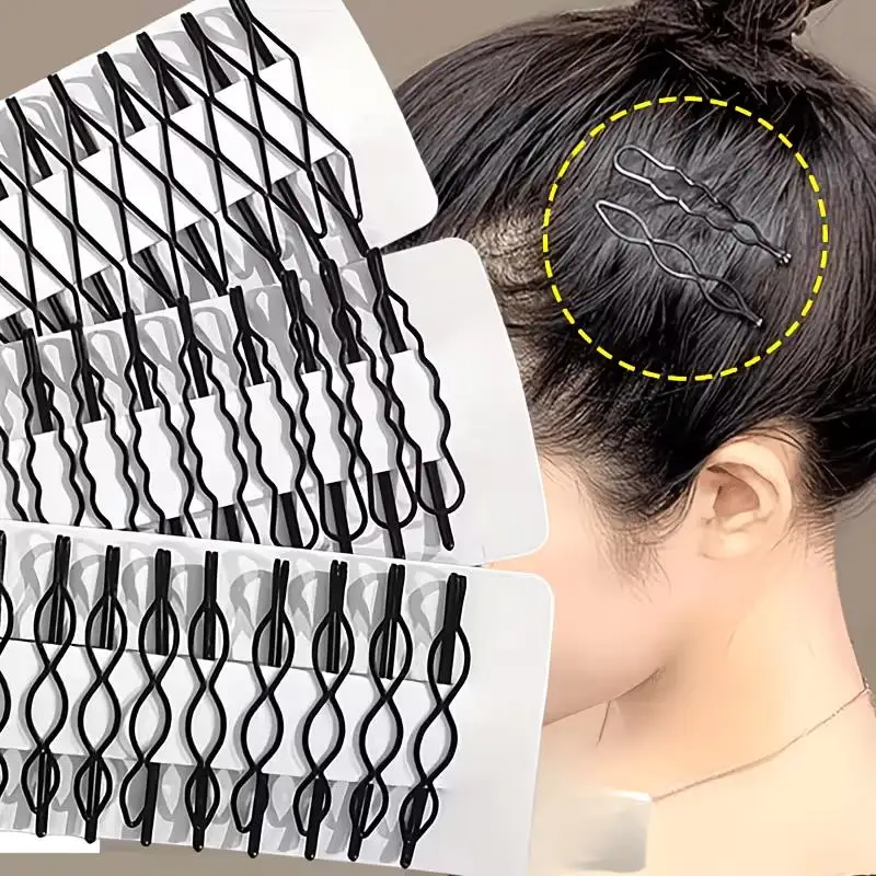 6pcs random Women's Hair Pin Set – Multifunction Bangs Clip, Durable Hairpins, Multi-Style, Updo Tool
