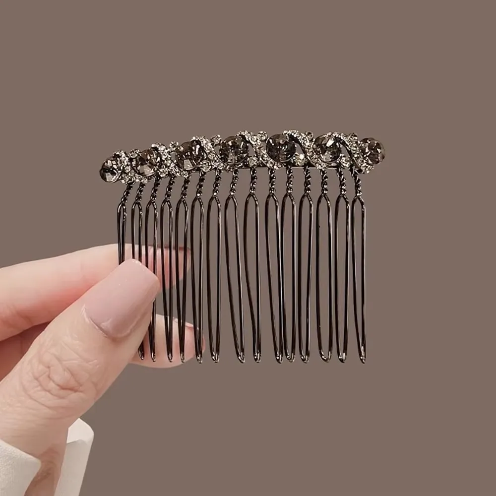 Water Diamond Inverted Comb No Trace Hairpins Bangs Simple Hair Clips Women Girls Back Of Head Hair Accessories