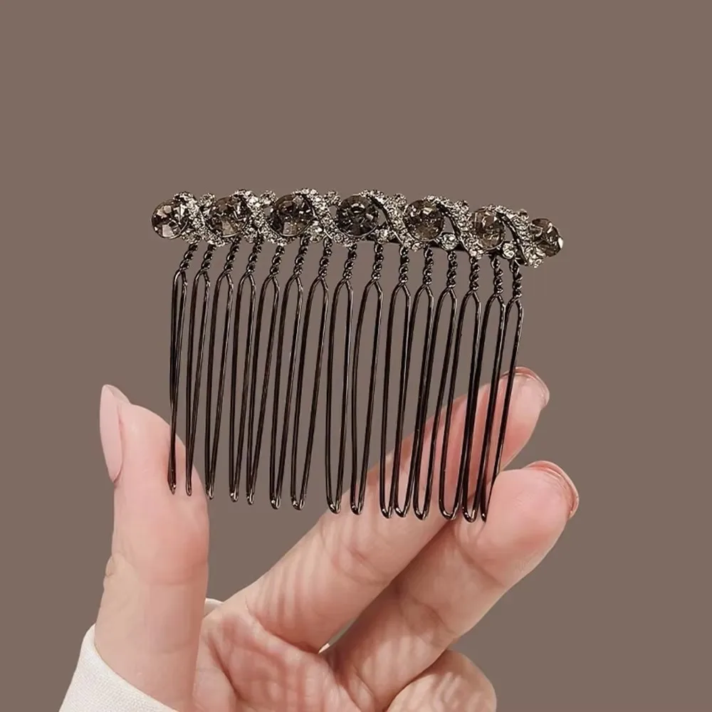 Water Diamond Inverted Comb No Trace Hairpins Bangs Simple Hair Clips Women Girls Back Of Head Hair Accessories