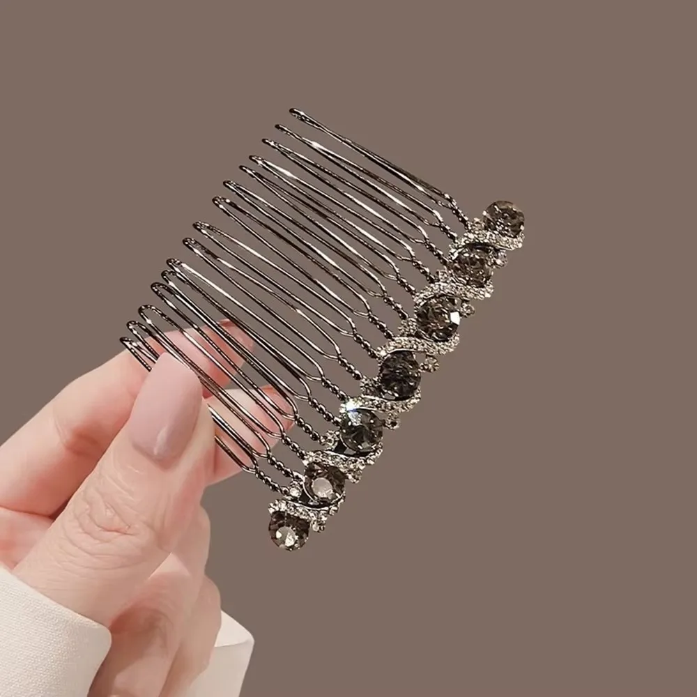 Water Diamond Inverted Comb No Trace Hairpins Bangs Simple Hair Clips Women Girls Back Of Head Hair Accessories