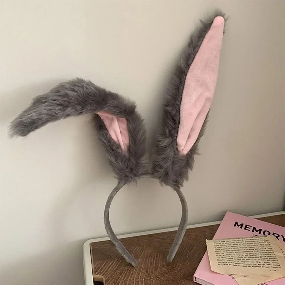 Sweet Plush Rabbit Ears Headbands Cosplay Bunny Girl Cute Girls Hairband Photo Prop Party Headwear Hair Accessories